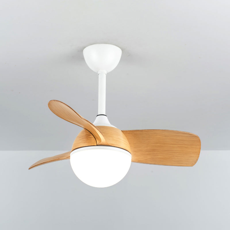 Ventilateur de plafond léger métal nordique LED Plafond monture à coucher pour chambre à coucher