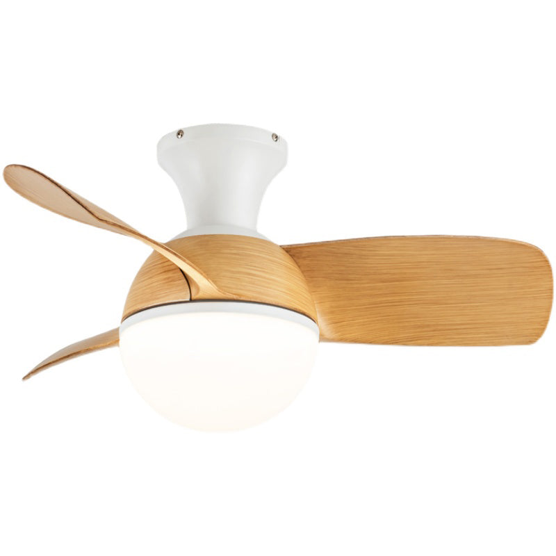 Ventilateur de plafond léger métal nordique LED Plafond monture à coucher pour chambre à coucher