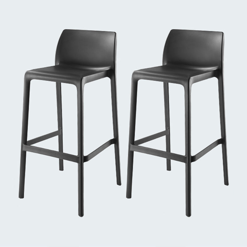 Modern Style Bar-stool Plastic Counter Bar Stool for Kitchen Bar with Plastic Legs