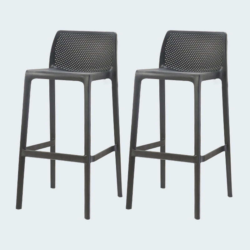 Modern Style Bar-stool Plastic Counter Bar Stool for Kitchen Bar with Plastic Legs