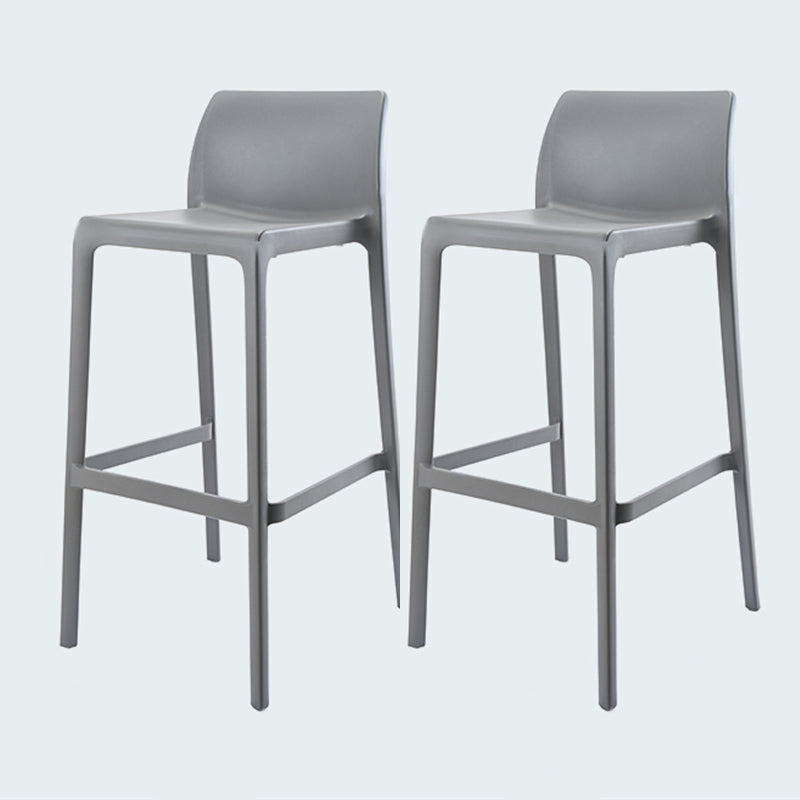 Modern Style Bar-stool Plastic Counter Bar Stool for Kitchen Bar with Plastic Legs