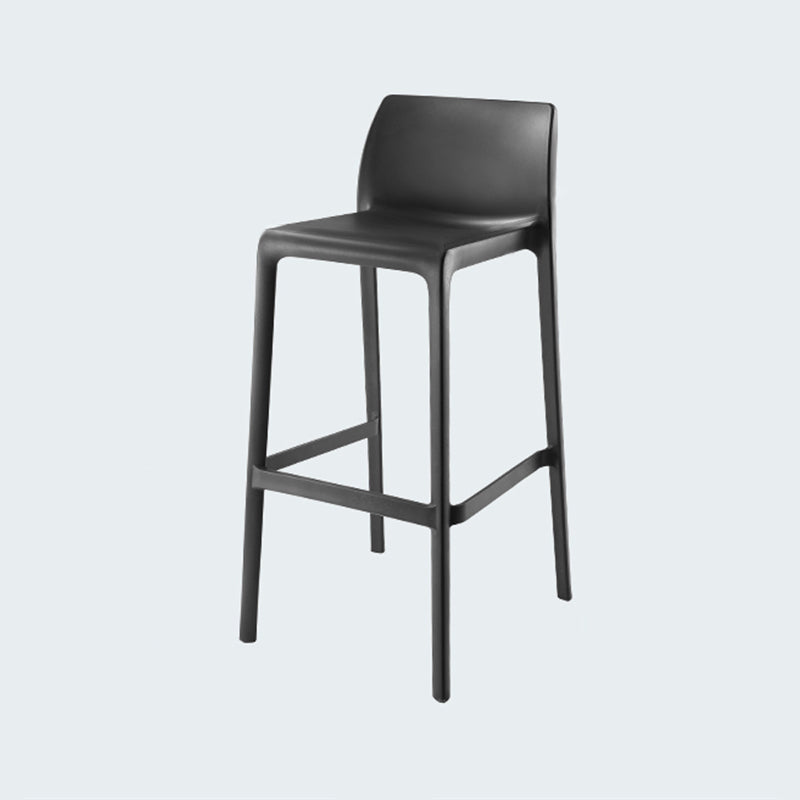 Modern Style Bar-stool Plastic Counter Bar Stool for Kitchen Bar with Plastic Legs