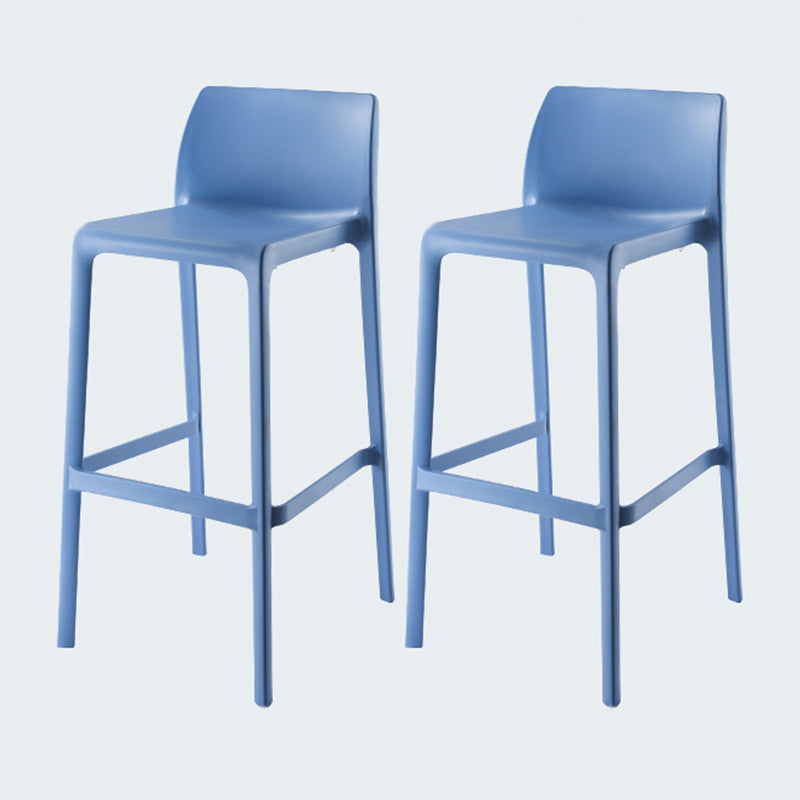 Modern Style Bar-stool Plastic Counter Bar Stool for Kitchen Bar with Plastic Legs