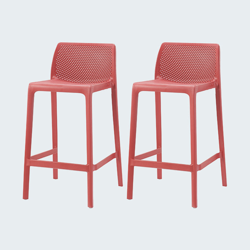 Modern Style Bar-stool Plastic Counter Bar Stool for Kitchen Bar with Plastic Legs