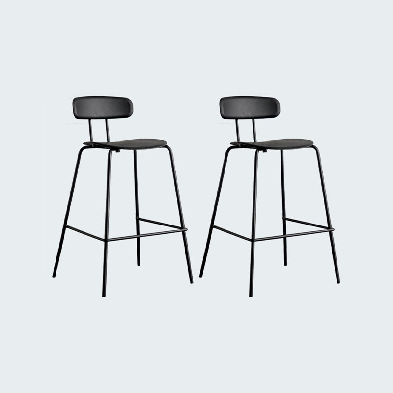 Modern Bar-stool Plastic Counter Bar Stool for Kitchen Bar with Metal Legs