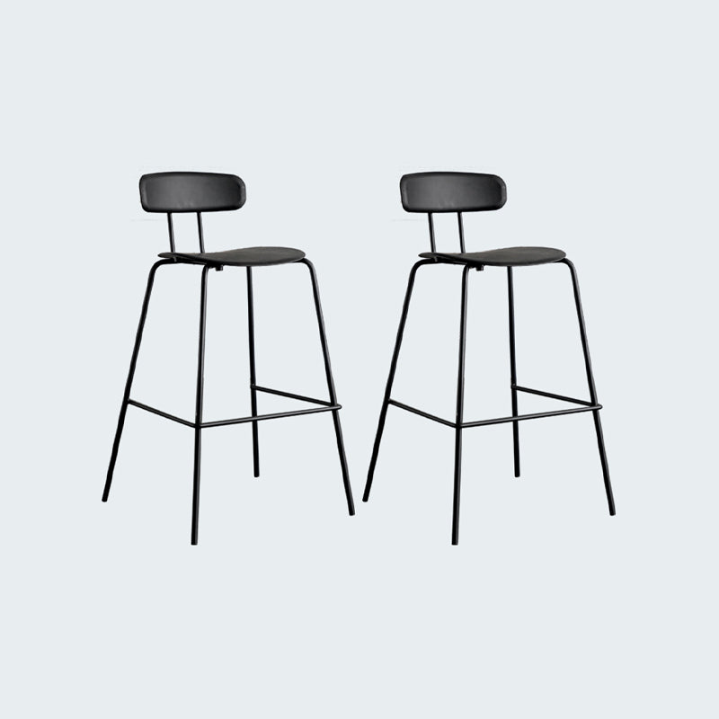 Modern Bar-stool Plastic Counter Bar Stool for Kitchen Bar with Metal Legs