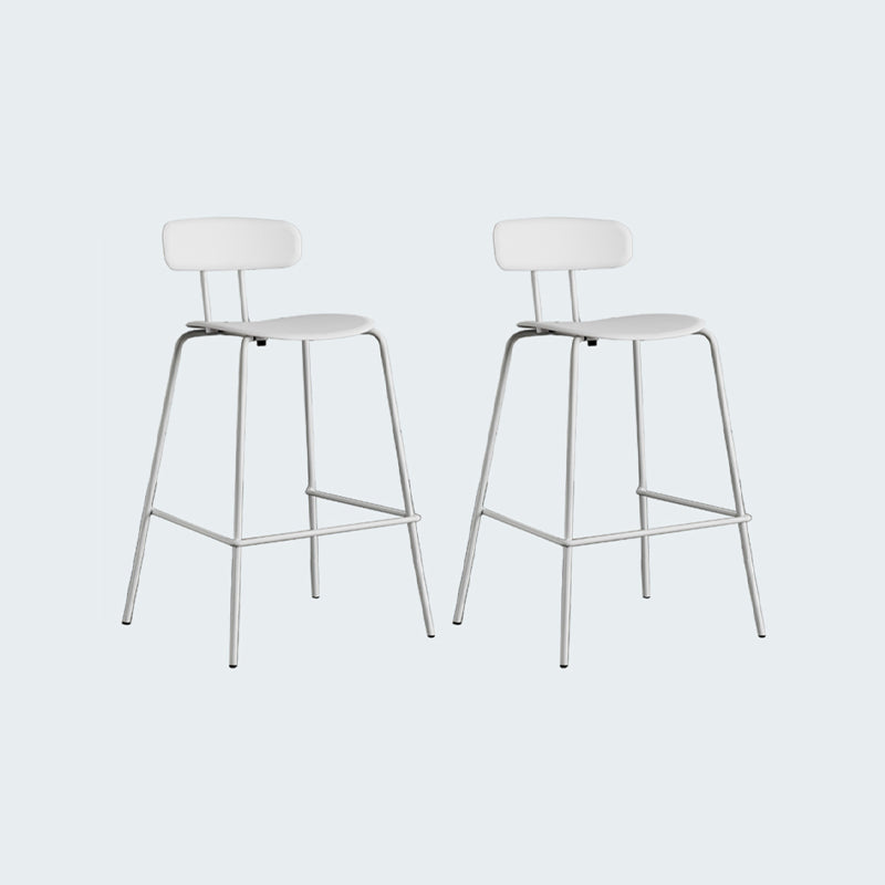 Modern Bar-stool Plastic Counter Bar Stool for Kitchen Bar with Metal Legs