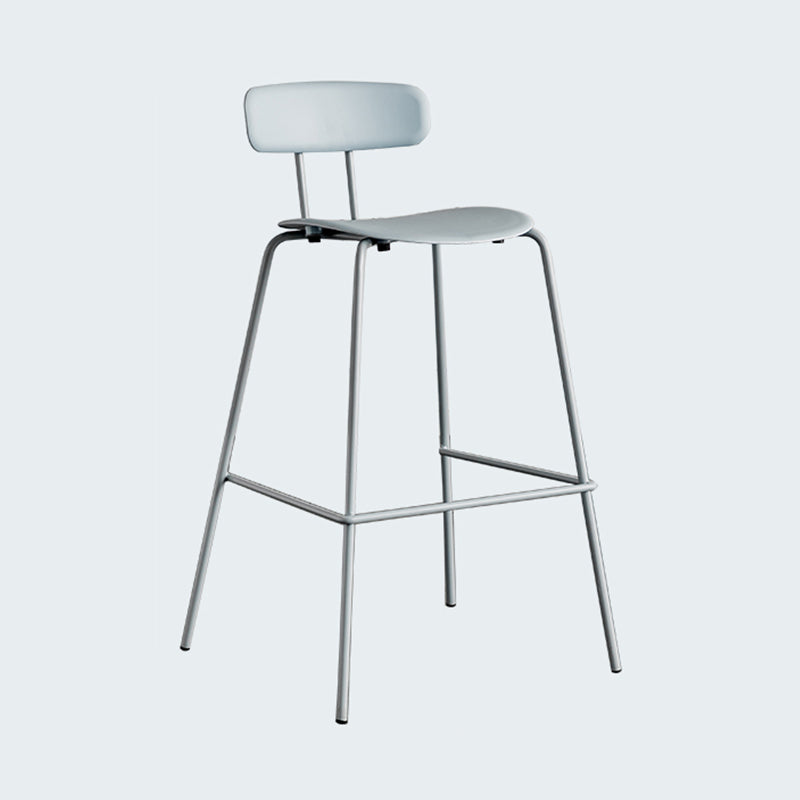 Modern Bar-stool Plastic Counter Bar Stool for Kitchen Bar with Metal Legs