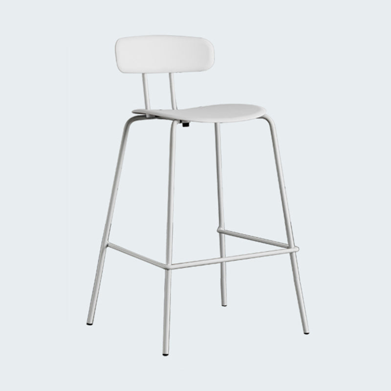 Modern Bar-stool Plastic Counter Bar Stool for Kitchen Bar with Metal Legs