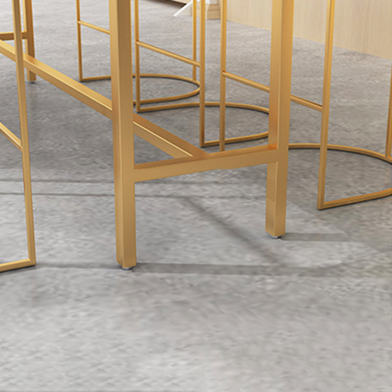 Nordic Design Upholstered Bar Stools for Home Use Luxury Low Back Round Stools