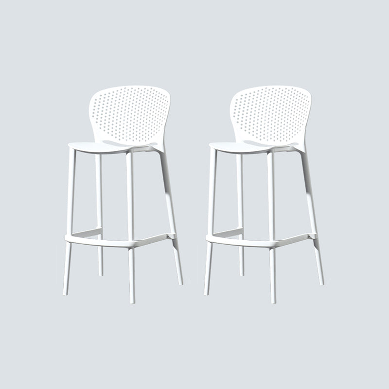Nordic Style Bar-stool Plastic Counter Bar Stool for Kitchen Bar with Plastic Legs