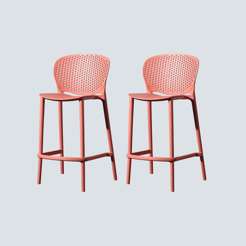 Nordic Style Bar-stool Plastic Counter Bar Stool for Kitchen Bar with Plastic Legs