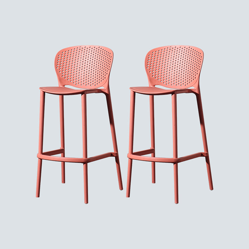 Nordic Style Bar-stool Plastic Counter Bar Stool for Kitchen Bar with Plastic Legs