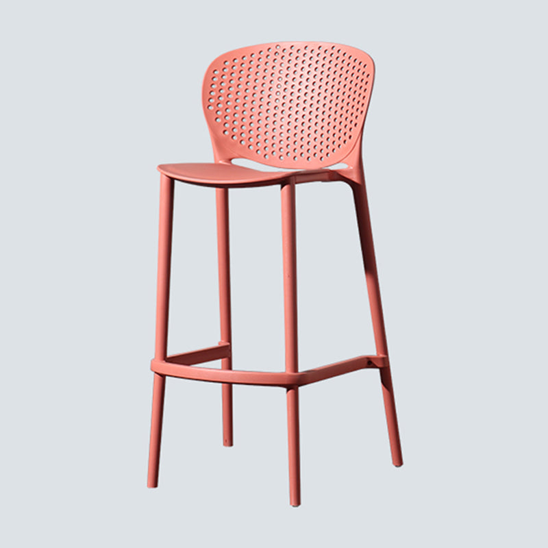 Nordic Style Bar-stool Plastic Counter Bar Stool for Kitchen Bar with Plastic Legs