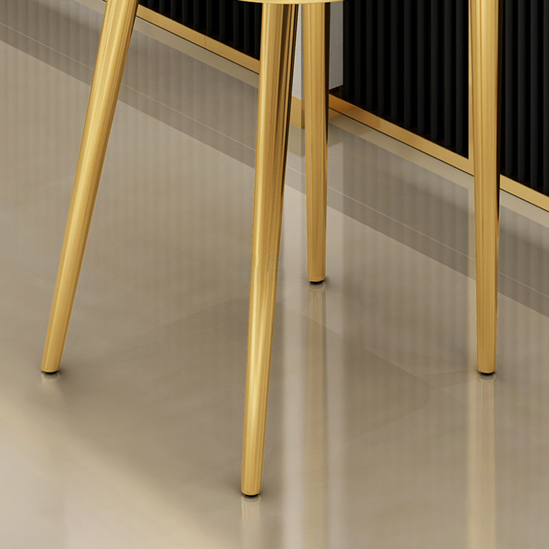 Nordic Design Upholstered Bar Stools for Home Armless Low Back Stools with Cushion