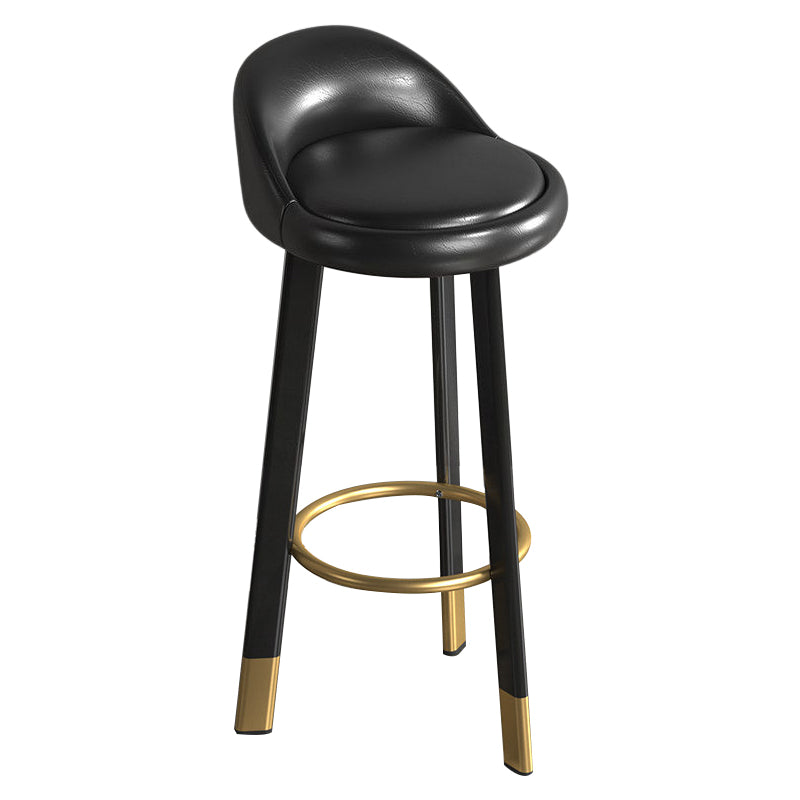 Metal Modern Kitchen Dining Room Armless Stool Low Back Bar Stool