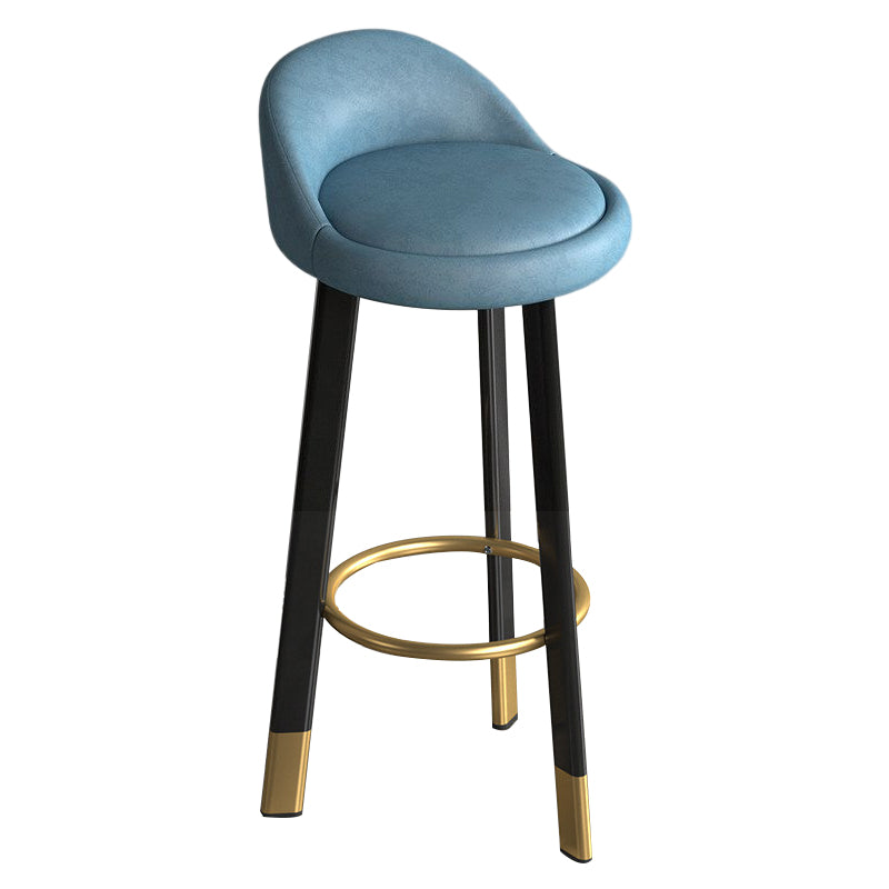 Metal Modern Kitchen Dining Room Armless Stool Low Back Bar Stool
