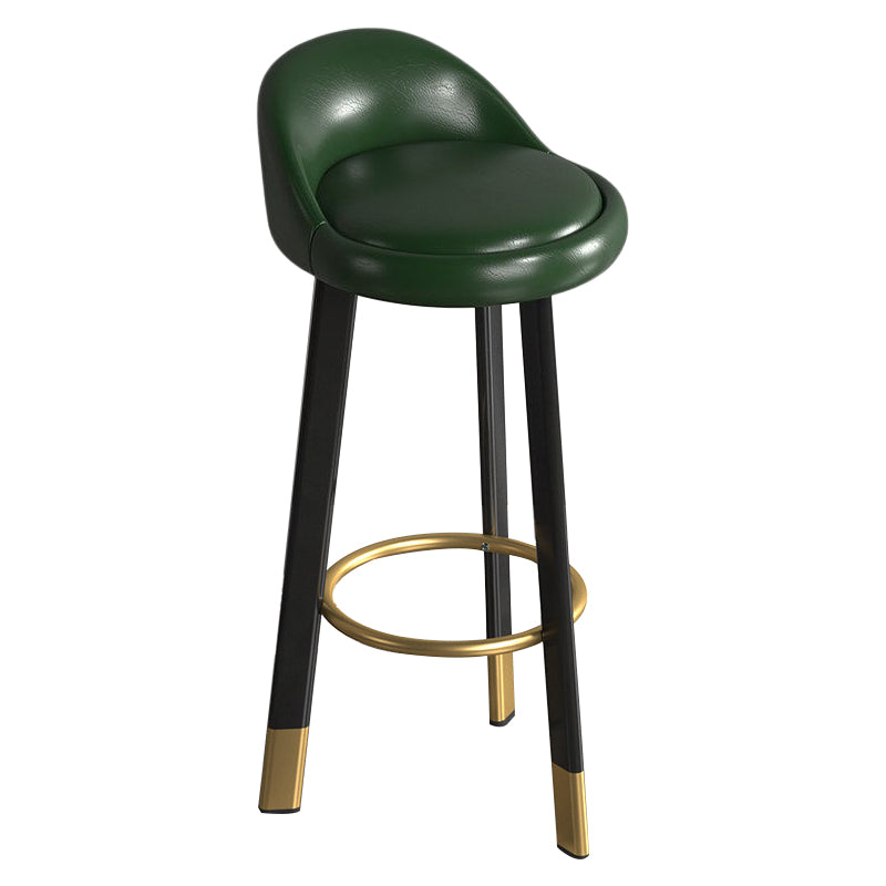 Metal Modern Kitchen Dining Room Armless Stool Low Back Bar Stool