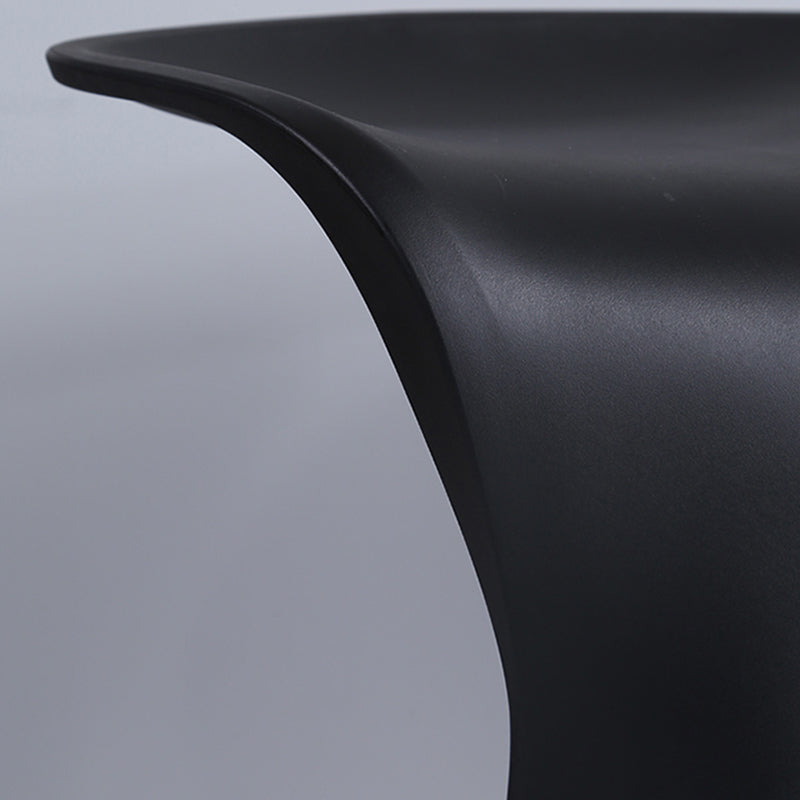 Scandinavian Plastic Barstools for Home Backless Stools with Plastic Base