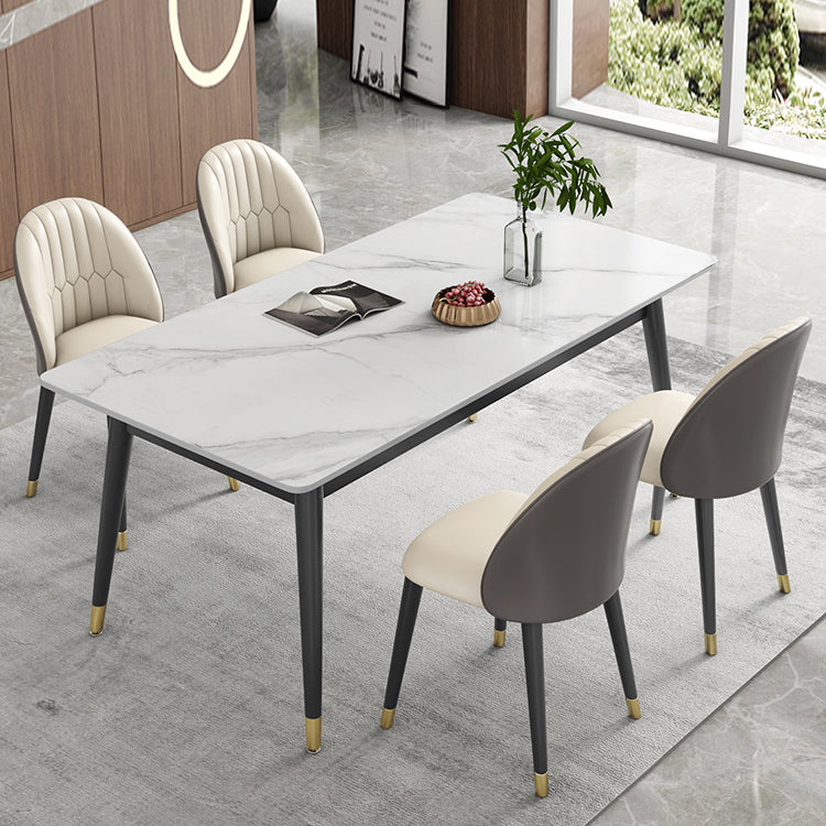 Modern Style Sintered Stone Dining Table Set 1/3/5/7 Pieces Dining Set for Home