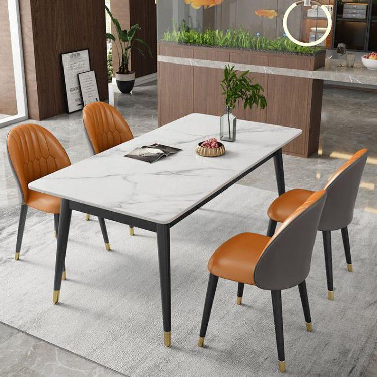 Modern Style Sintered Stone Dining Table Set 1/3/5/7 Pieces Dining Set for Home