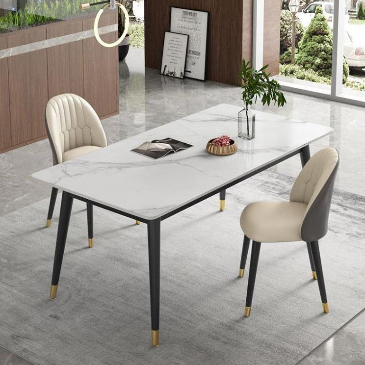 Modern Style Sintered Stone Dining Table Set 1/3/5/7 Pieces Dining Set for Home
