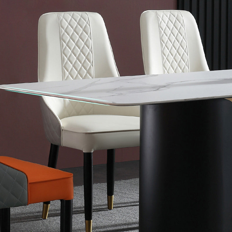 Glam Style Sintered Stone Dining Set 1/2/3/5/7 Pieces Dining Set for Dining Areas