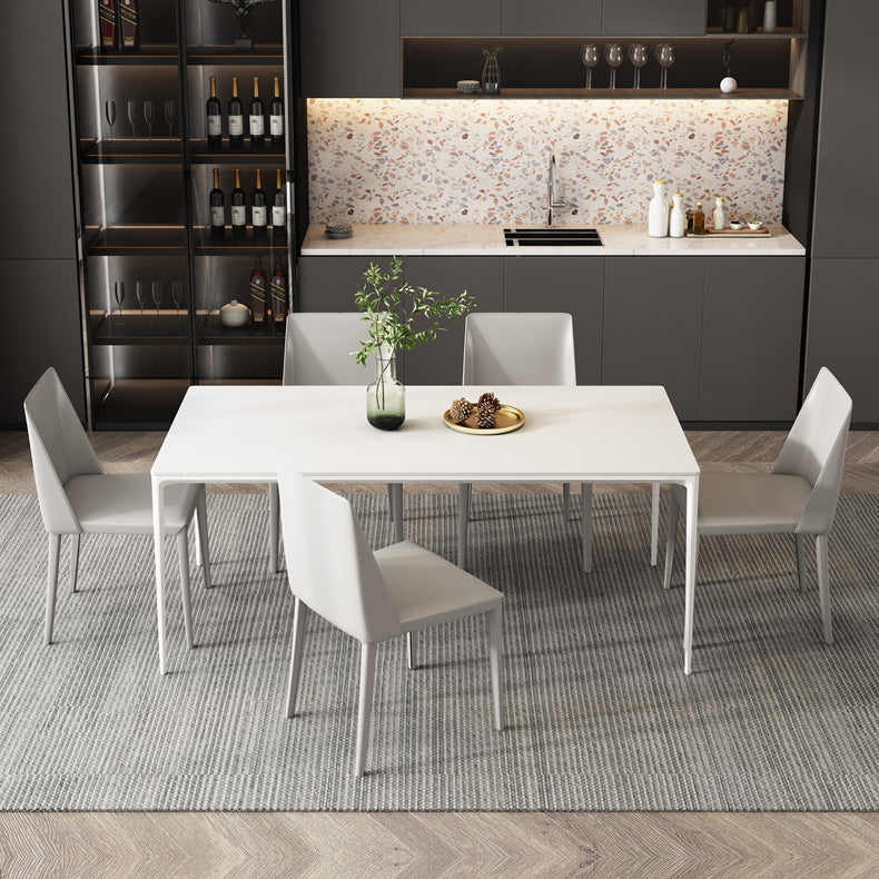 Modern Sintered Stone Dining Table Set 1/4/5/7 Pieces Dining Set for Kitchen