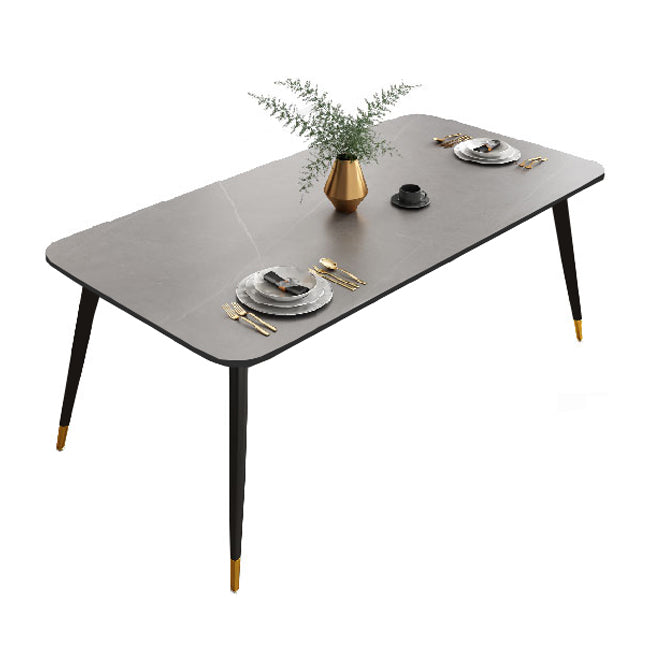 Sintered Stone Dining Table Traditional Luxury 4 Legs Dining Table