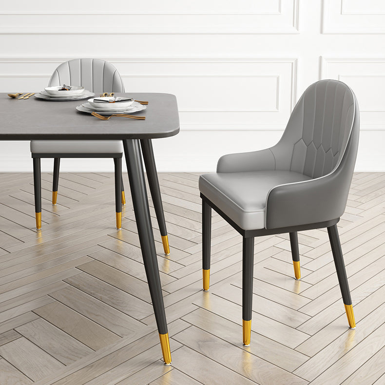 Sintered Stone Dining Table Traditional Luxury 4 Legs Dining Table