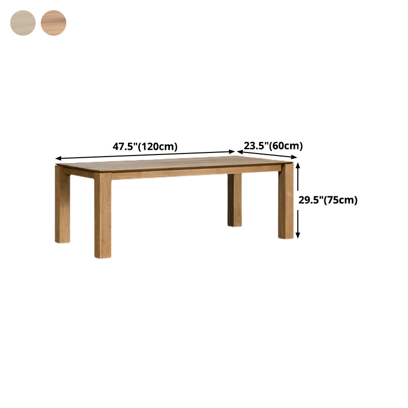 Rectangle 4 Legs Furniture Solid Wood Mid-Century Table for Dining Room