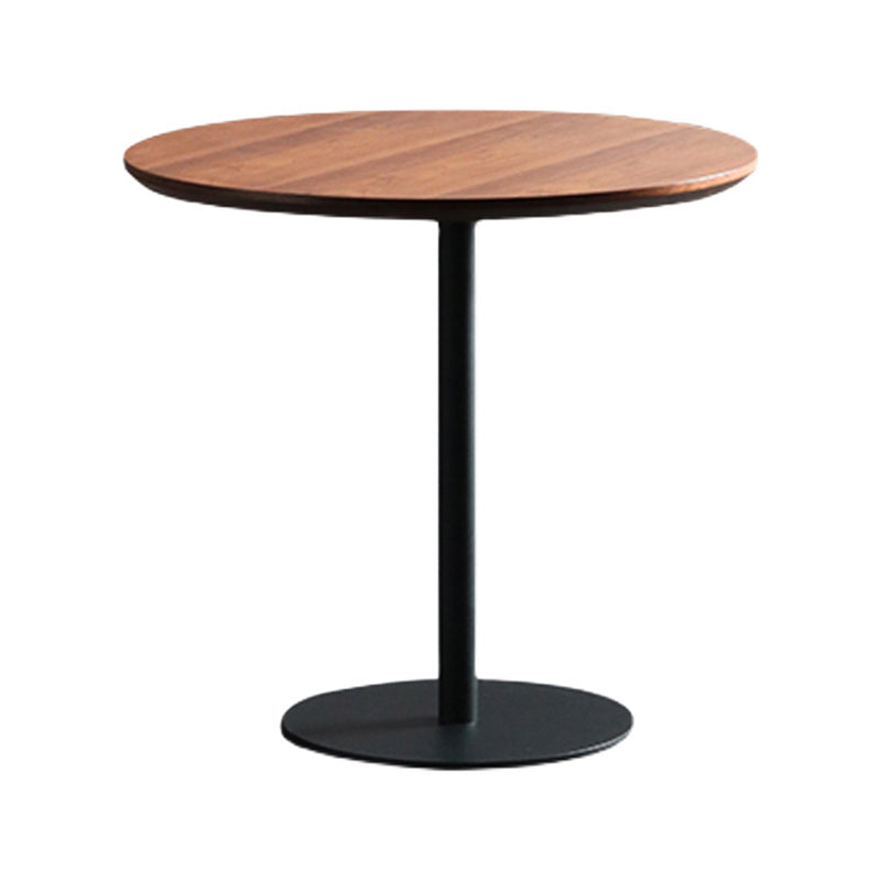 Table à manger avec plateau en bois Table à manger ronde moderne avec base en métal