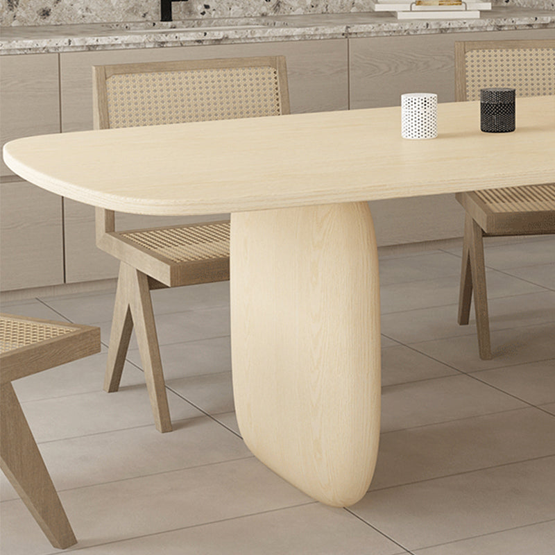 Pine Solid Wood Tripod Dining Table Modern Rectangle Dining Room Kitchen Home Furniture