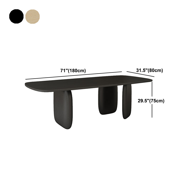 Pine Solid Wood Tripod Dining Table Modern Rectangle Dining Room Kitchen Home Furniture