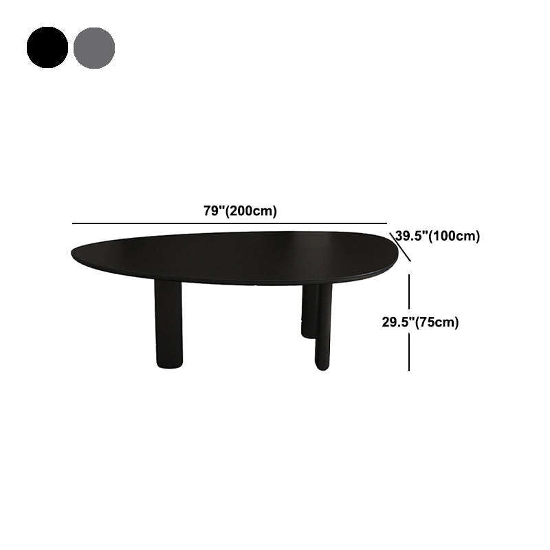 Oval Tripod Base Dining Table Solid Wood Modern Kitchen Dinner Dining Room Table