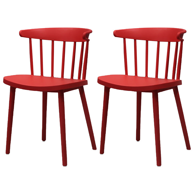Modern Style Stackable Plastic Chair Windsor Back Folding Side Chair 16.5"x15"x29.9"