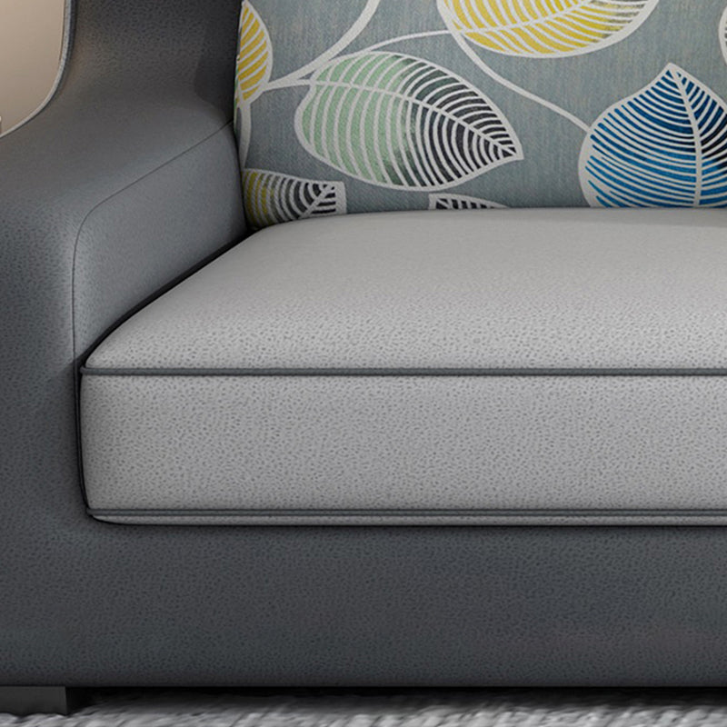 Braccio contemporaneo inclinati cuscini rimovibili sezionali divano e chaise per soggiorno