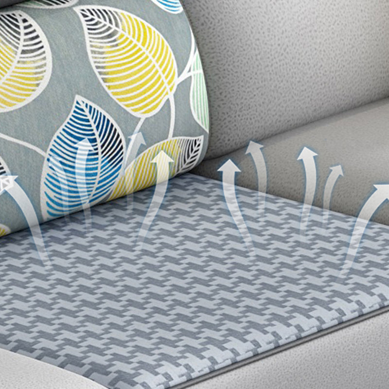 Braccio contemporaneo inclinati cuscini rimovibili sezionali divano e chaise per soggiorno