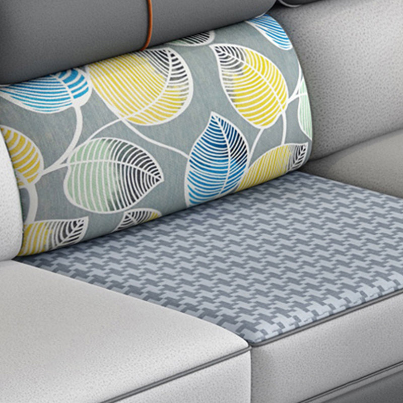 Braccio contemporaneo inclinati cuscini rimovibili sezionali divano e chaise per soggiorno