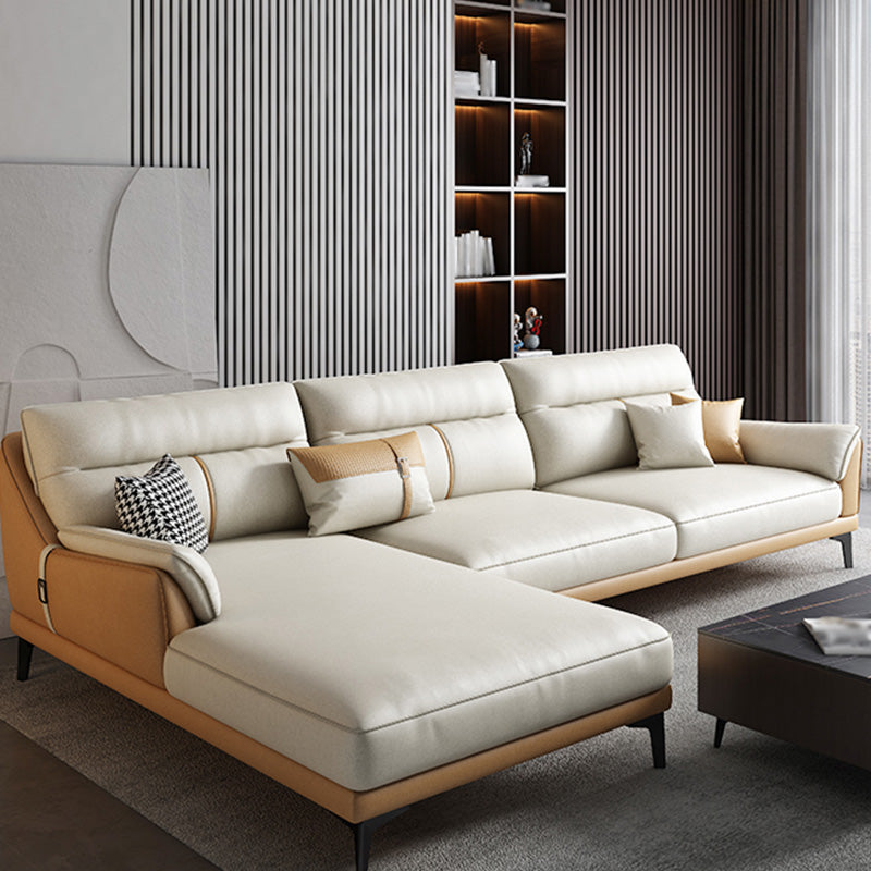 Fronte in pelle Highsofa e chaise waise impermeabile braccio superiore sezionale
