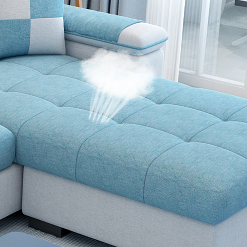 Sezioni di bracci inclinati 106.3 "d x 57" w x 35.43 "H divano posteriore alto con deposito per l'appartamento