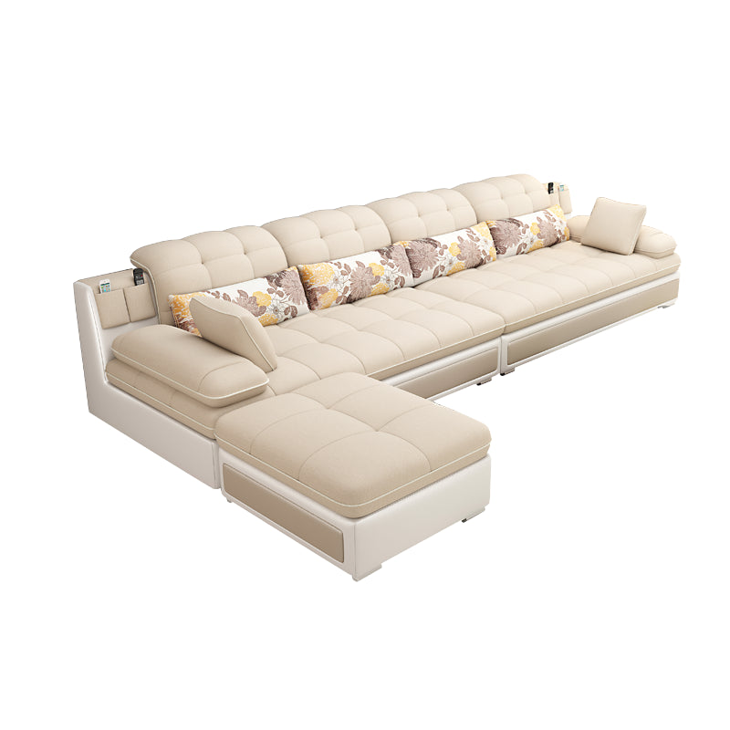 129.92" W √ó 62.99" D √ó 33.46" H Removable Cushions Pillow Top Arm Sofa and Sectional