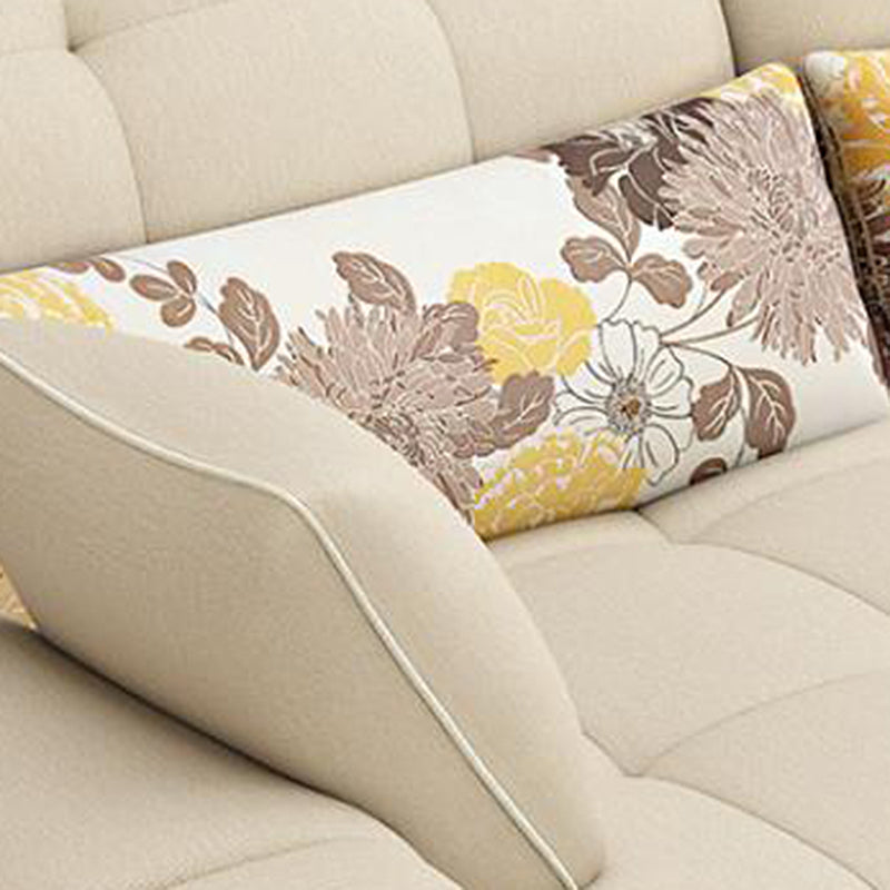 129.92" L√ó 62.99" W √ó 33.46" H Sofa Pillow Top Arm Sectional with Storage