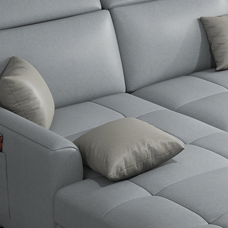 Moderno divano a 4 posti a 4 posti e Chaise Accumore al braccio sezionale con cuscini da cuscino