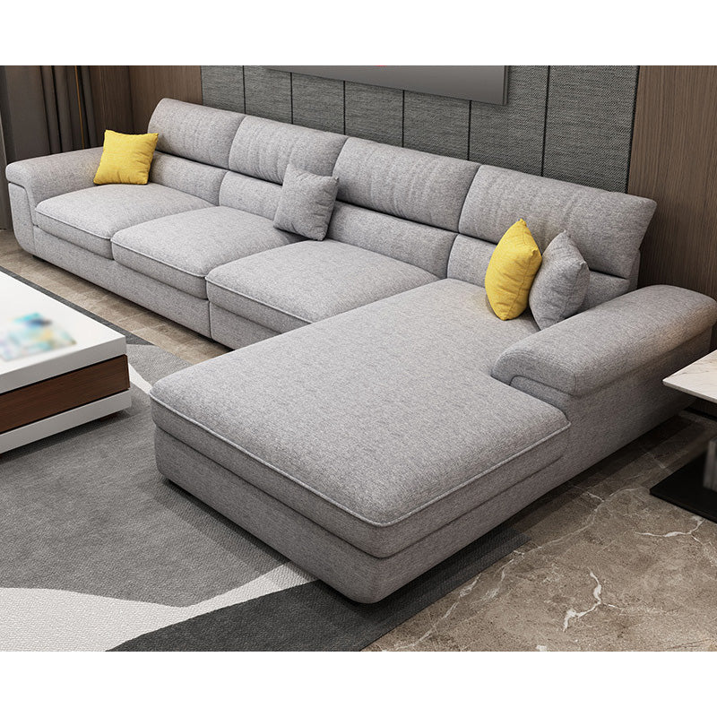 Sectores de cojines extraíbles casuales 37.4 "H Sofá de brazo superior de almohada con 4 almohadas