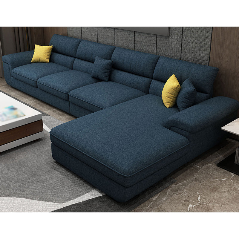 Coussins amovibles décontractés sectionnelles 37,4 "H Sofa de bras supérieur d'oreiller avec 4 oreillers