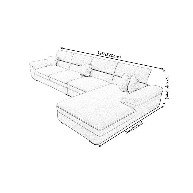 Casual Wanderbare Kissen Abschnitte 37,4 "H Kissen -Oberarm -Sofa mit 4 Kissen