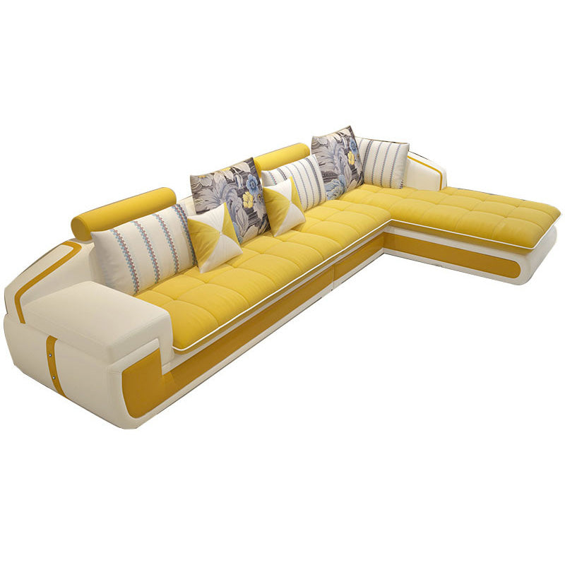 129,1 "l x 70,8" W x 32,2 "H Fassoso cuscino sezionale Custine di divano per soggiorno