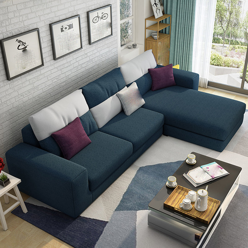 27,56 "H Square Arm Sectional Abnehmbares Kissen Sofa und Chaise
