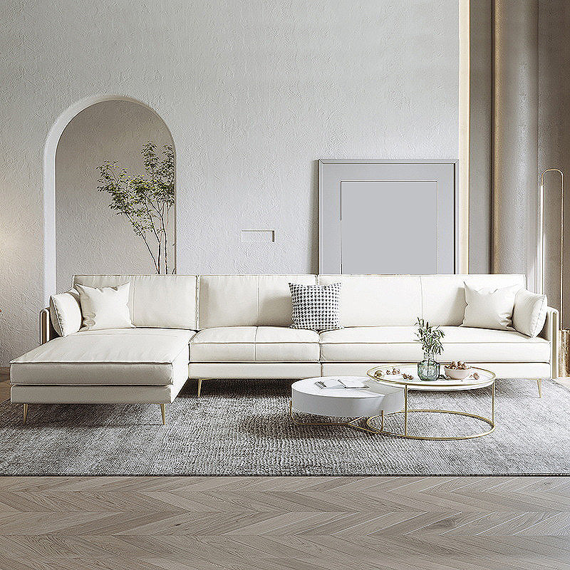 Braccio ad incasso beige cuscino posteriore divano vera in pelle originale resistente alle macchie